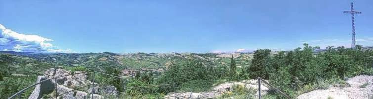 La Valle del Santerno vista dai ruderi della Rocca di Tossignano (foto di Andrea Serra )